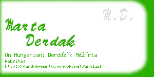 marta derdak business card